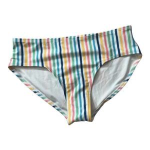Old Navy Bikini Bottom Size XL(14-16) Vertical Stripe Multicolor Full Coverage